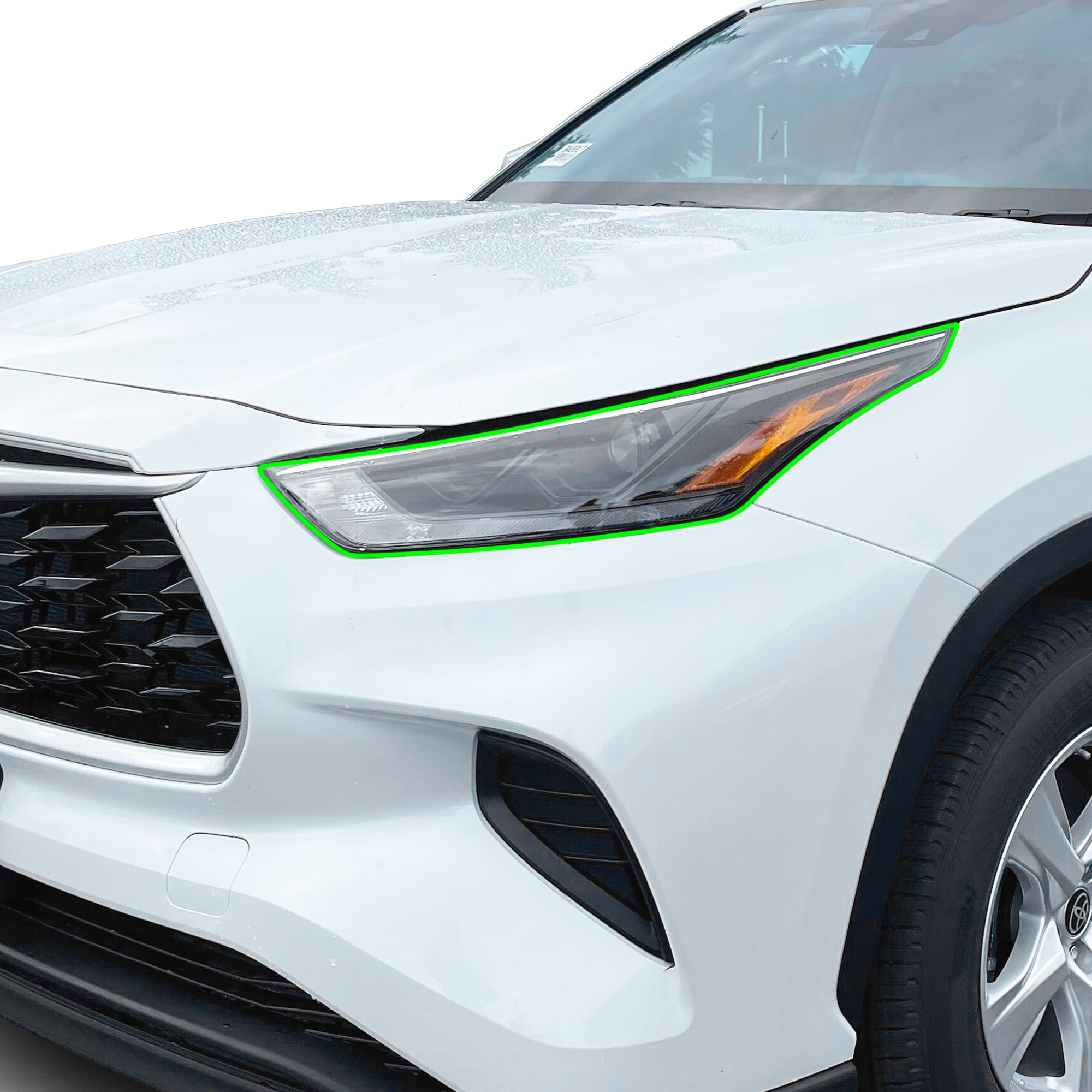 Full Headlight Taillight Precut Smoked PPF Tint Kit Film Overlay Fits Toyota Highlander 2020 - 2025 - Bogar Tech Designs
