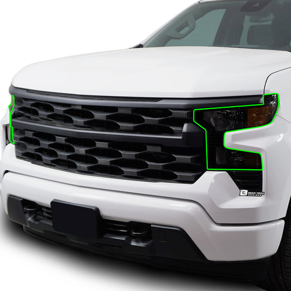 Chevy Silverado 2019–2025 Dark Smoke Headlight & Taillight Tint Kit – Precut Vinyl Lens Overlays