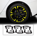 Wheel Rim Vinyl Chrome Delete Trim Blackout Decal Stickers Overlay Film Fits Kia K5 2021-2024