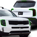 Full Headlight Taillight Precut Smoked PPF Tint Kit Film Overlay Fits Kia Telluride 2020-2024