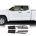 Two 2 Tone Pillar Cover Blackout Vinyl Decal Sticker Overlay Film Fits Toyota Tundra 2022 2023