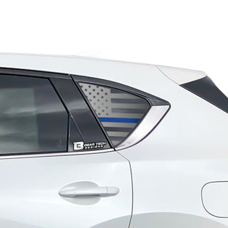 Buy thin-blue-line Quarter Window American Flag Vinyl Decal Stickers Fits Mazda CX-5 2017-2023