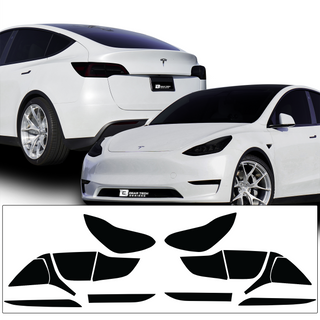 Head Tail Light Markers Reflectors Precut Smoke Tint Overlay Fits Tesla Model Y - Tint, Paint Protection, Decals & Accessories for your Vehicle online - Bogar Tech Designs