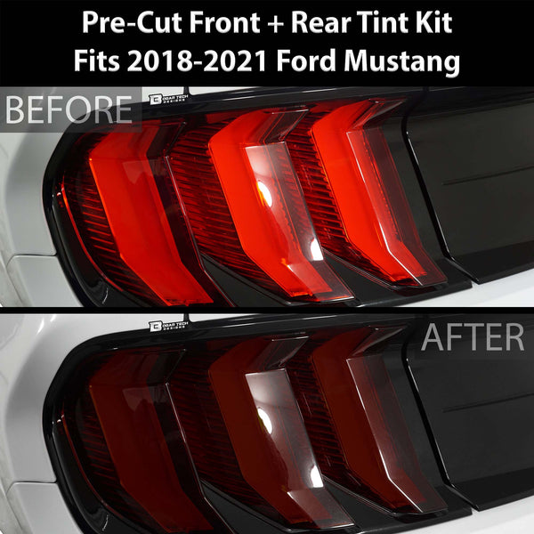 Complete Headlight Taillight Precut Tint Overlay Fits Ford Mustang 2018-2022 - Tint, Paint Protection, Decals & Accessories for your Vehicle online - Bogar Tech Designs