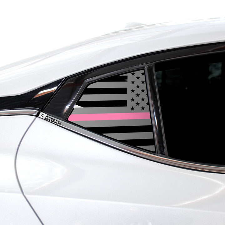 Quarter Window American Flag Vinyl Decal Stickers Fits Nissan Maxima 2015 - 2023 - Bogar Tech Designs