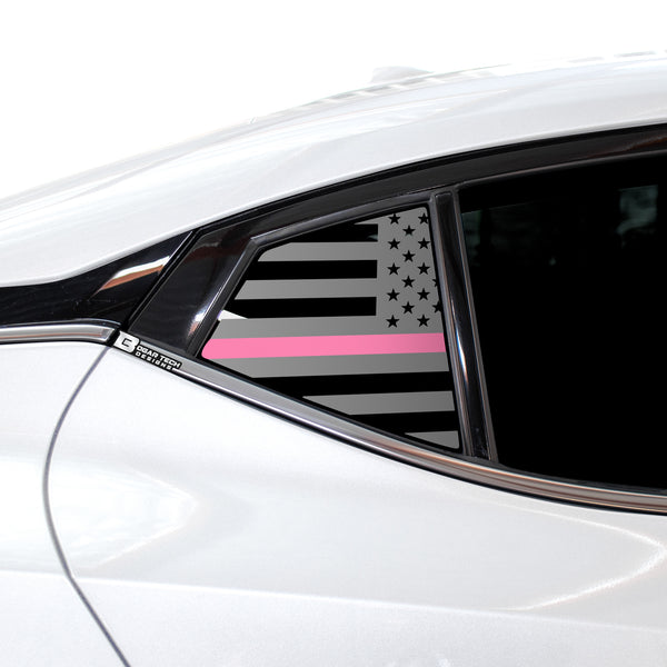 Quarter Window American Flag Vinyl Decal Stickers Fits Nissan Maxima 2015 - 2023