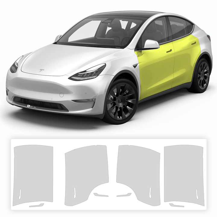 Fits Tesla Model Y 2020 - 2024 Precut Paint Protection Film Clear Bra PPF Decal Film Kit Cover - Bogar Tech Designs