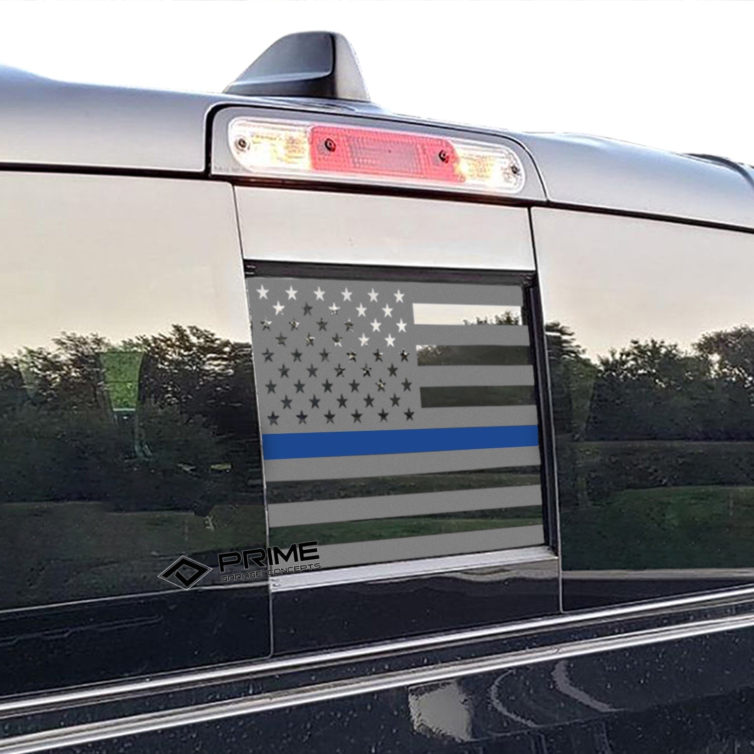 Rear Middle Window American Flag Vinyl Decal Stickers Fits Dodge Ram 2009 - 2025 - Bogar Tech Designs