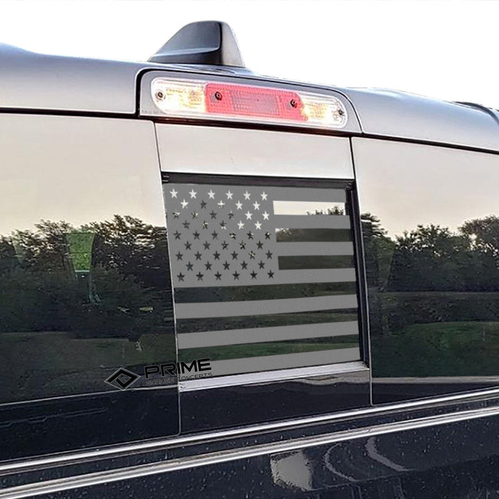 Rear Middle Window American Flag Vinyl Decal Stickers Fits Dodge Ram 2009 - 2025 - Bogar Tech Designs