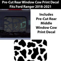 Precut Rear Middle Window Animal Cow Print Vinyl Decal Fits Ford Ranger 2018-2022 - Tint, Paint Protection, Decals & Accessories for your Vehicle online - Bogar Tech Designs