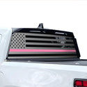 American Flag Rear Window Windshield Vinyl Decal Stickers Fits Rivian R1T