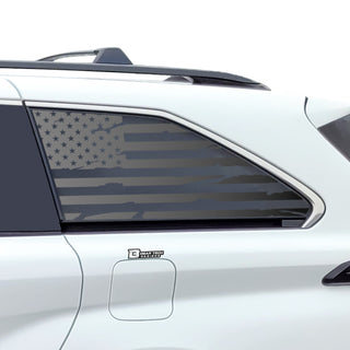 Buy distressed-black American Flag Window Vinyl Decal Stickers Fits Toyota Sienna 2021 2022 2023 2024