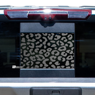 Rear Back Middle Window Leopard Print Vinyl Decal Fits Chevy Silverado and GMC Sierra 2019-2022 - Tint, Paint Protection, Decals & Accessories for your Vehicle online - Bogar Tech Designs