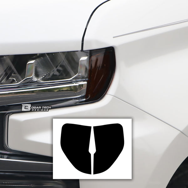 Chevy Silverado 1500 2019-2022 Dark Smoke Headlight & Taillight Tint Kit – Precut Vinyl Lens Overlays
