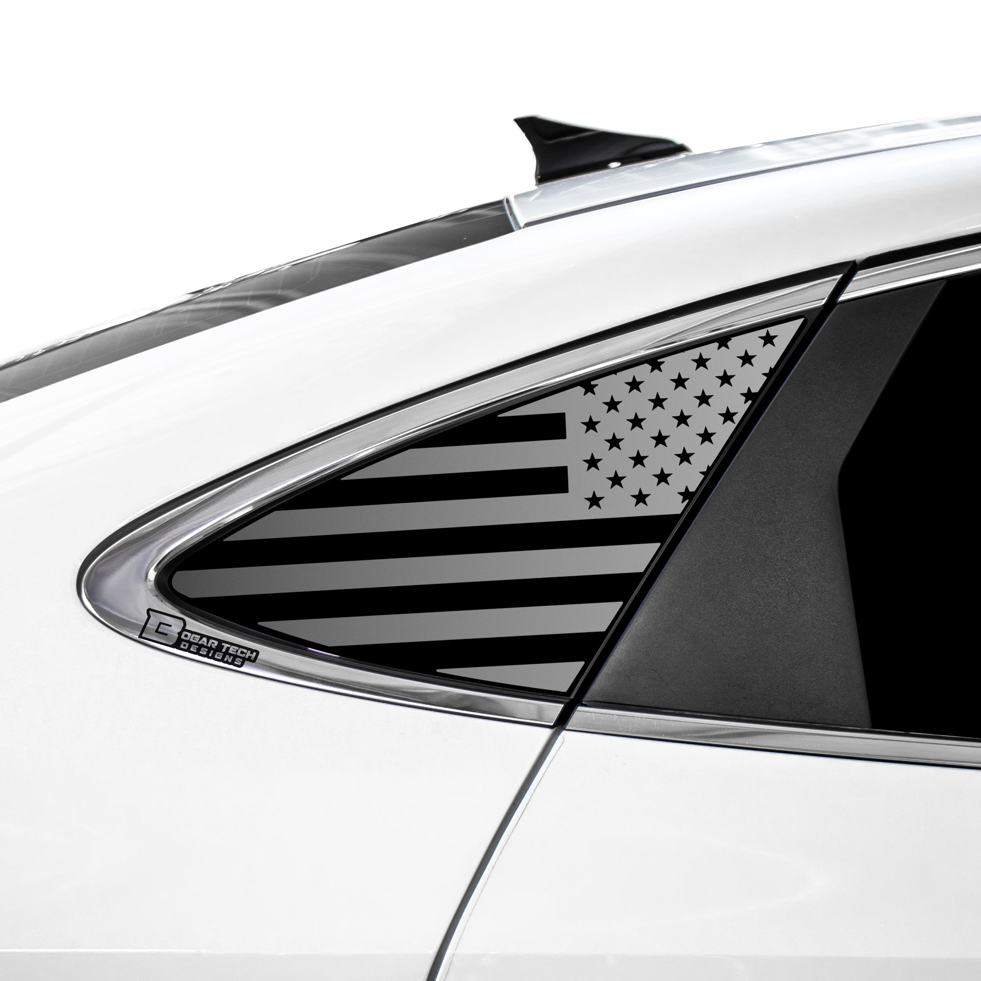Quarter Window American Flag Vinyl Decal Stickers Fits Hyundai Sonata 2020 - 2025 - Bogar Tech Designs