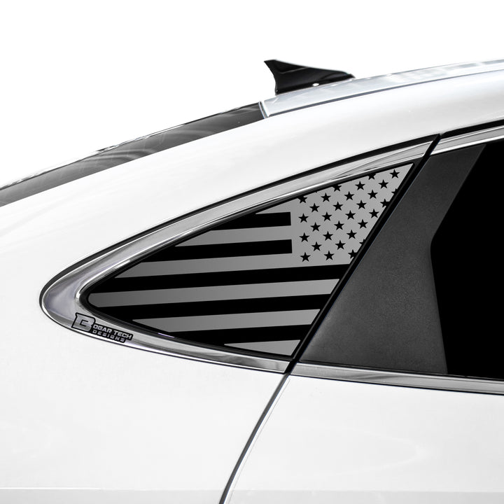 Quarter Window American Flag Vinyl Decal Stickers Fits Hyundai Sonata 2020 - 2025 - Bogar Tech Designs