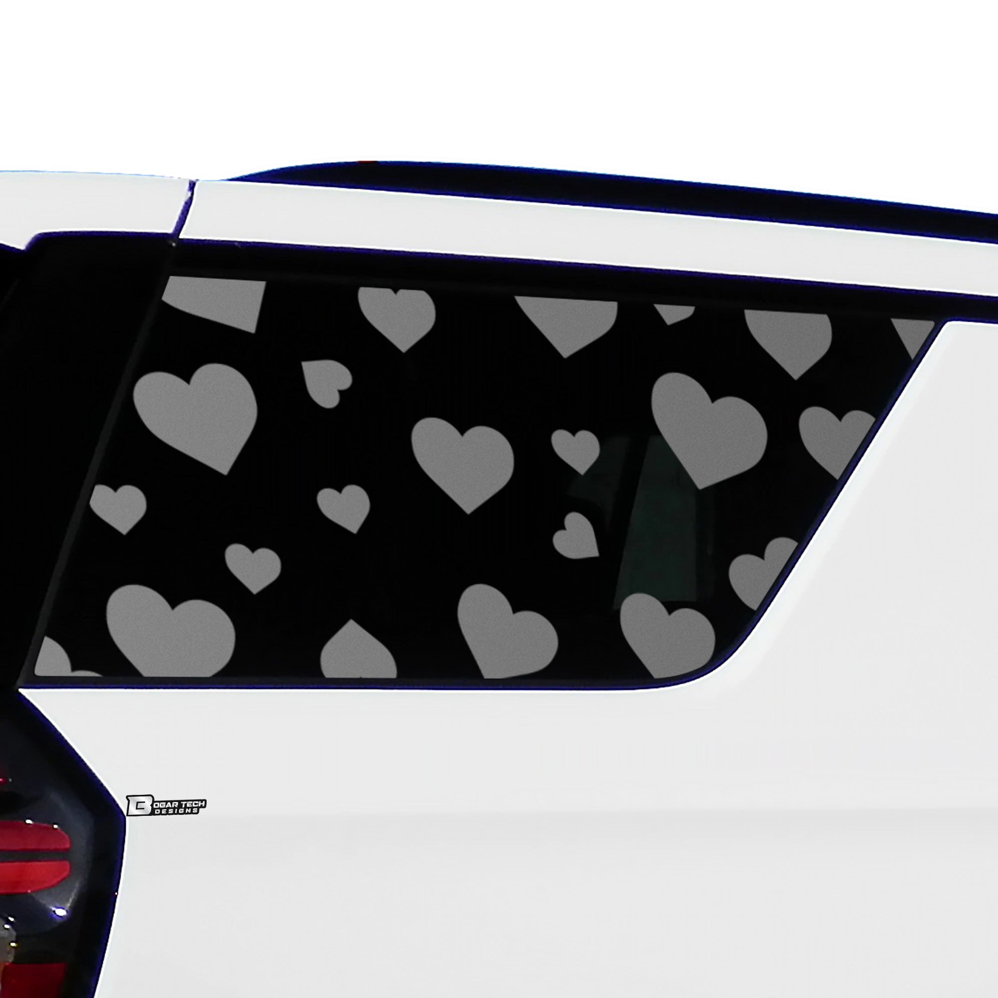 Precut Leopard Cheetah Cow Star Hearts Paws Butterfly Window Decal Stickers Fits Chevy Tahoe Yukon 2021 2022 2023 2024 2025 - Bogar Tech Designs