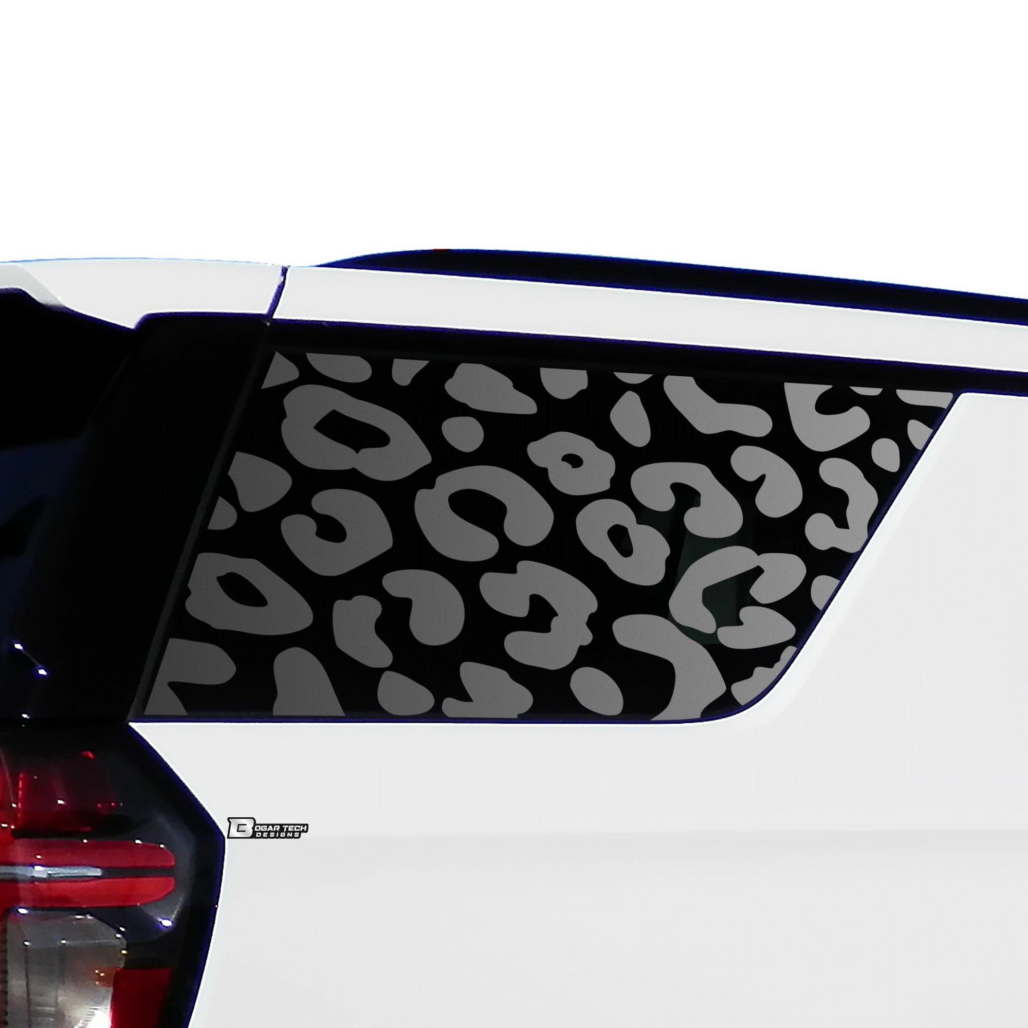 Precut Leopard Cheetah Cow Star Hearts Paws Butterfly Window Decal Stickers Fits Chevy Tahoe Yukon 2021 2022 2023 2024 2025 - Bogar Tech Designs