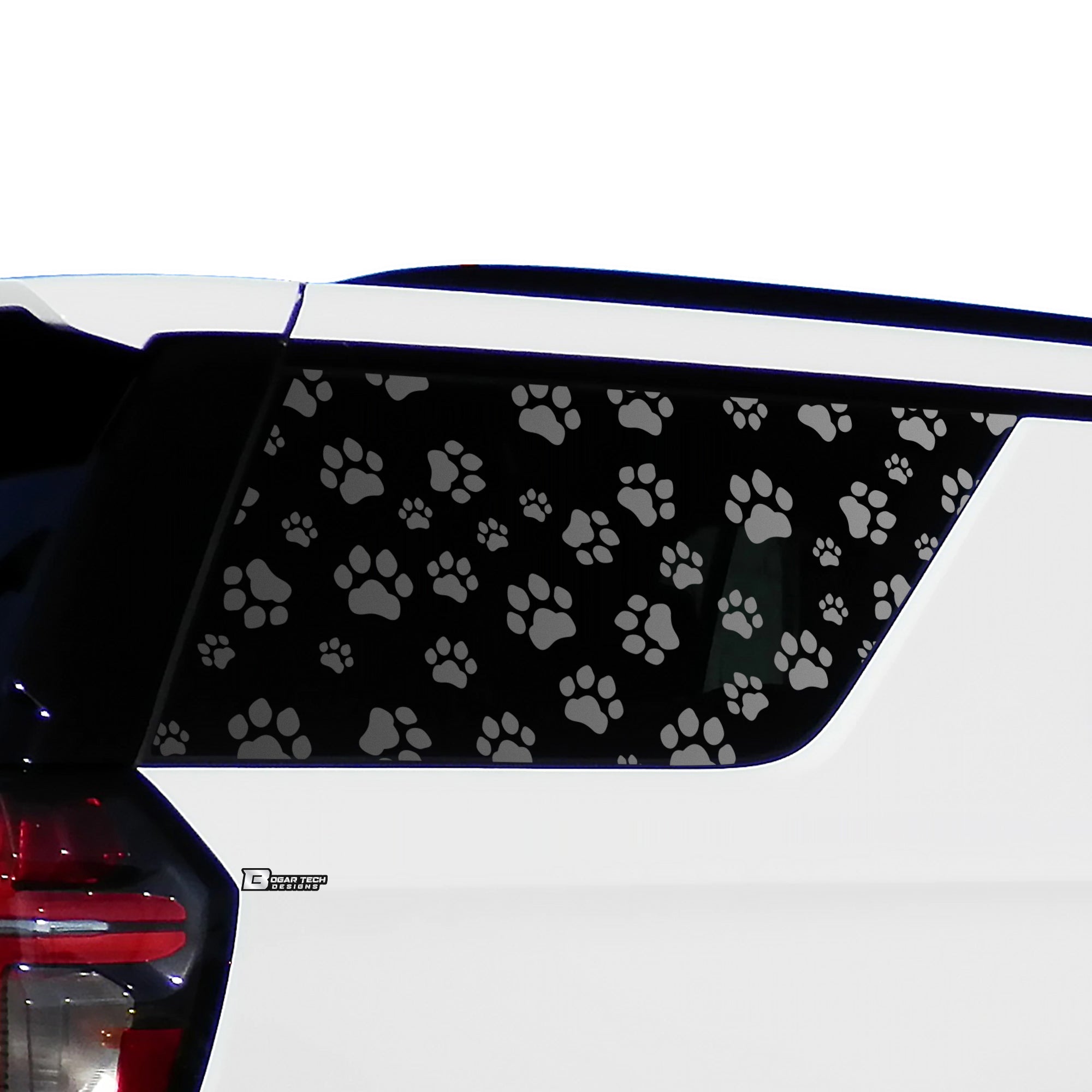 Precut Leopard Cheetah Cow Star Hearts Paws Butterfly Window Decal Stickers Fits Chevy Tahoe Yukon 2021 2022 2023 2024 2025 - Bogar Tech Designs