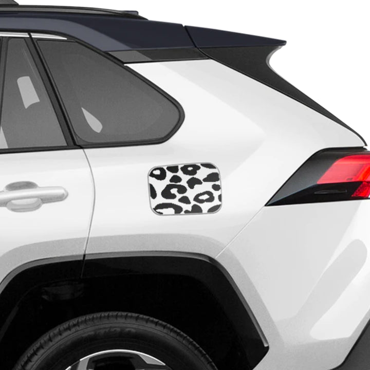 Precut Leopard Cheetah Rear Side Quarter Window Fuel Door Decal Stickers Fits Toyota Rav4 2019 - 2025 - Bogar Tech Designs