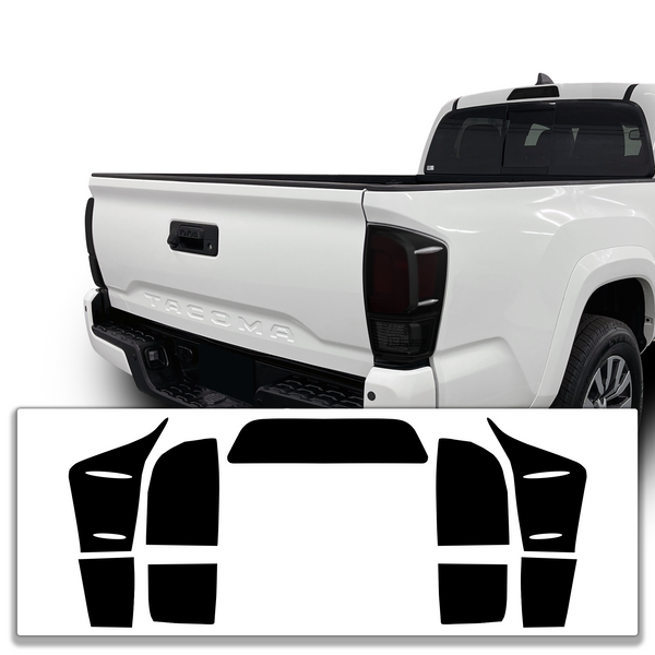 Full Tint Kit Precut Smoked Vinyl Tint Kit Film Overlay Fits Toyota Tacoma 2016-2023 - Tint, Paint Protection, Decals & Accessories for your Vehicle online - Bogar Tech Designs