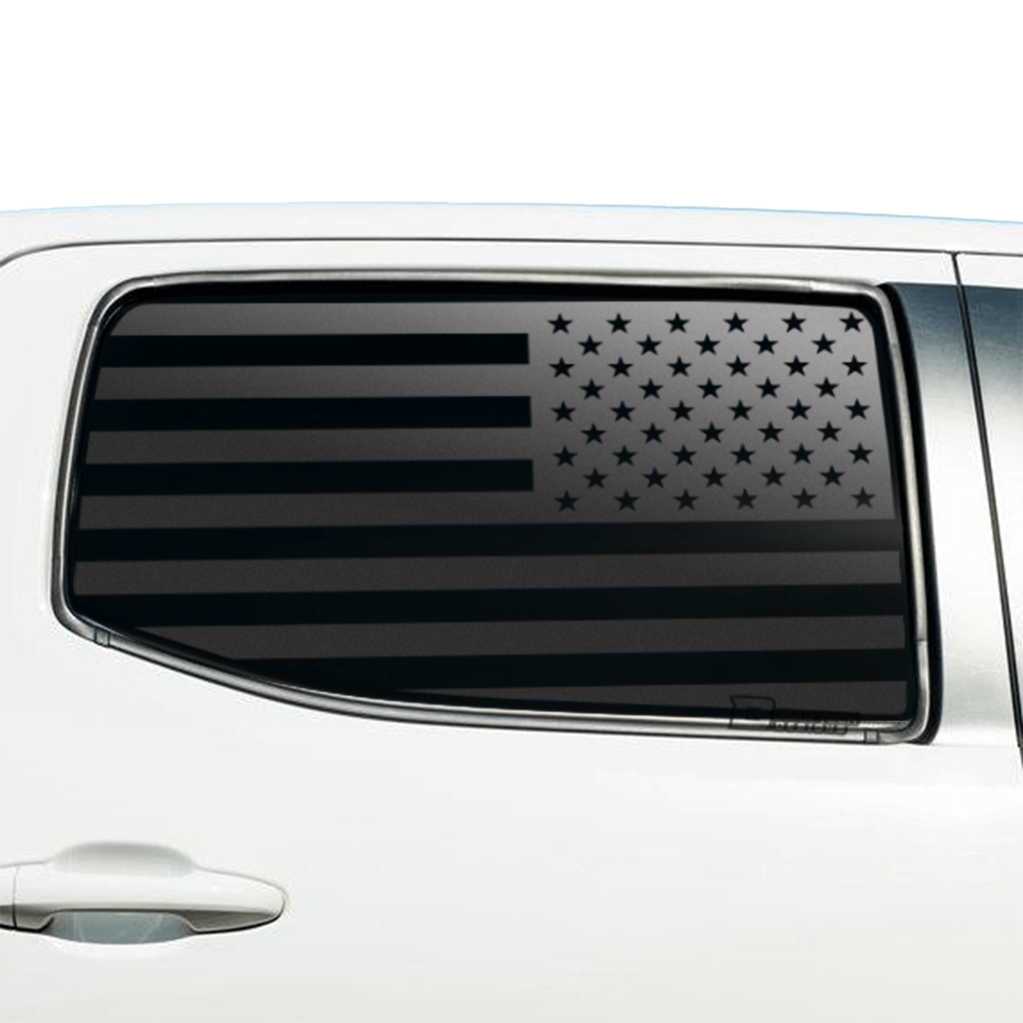 Rear Middle and Side Window American Flag Vinyl Decal Stickers Fits Toyota Tacoma 2016 - 2023 - Bogar Tech Designs