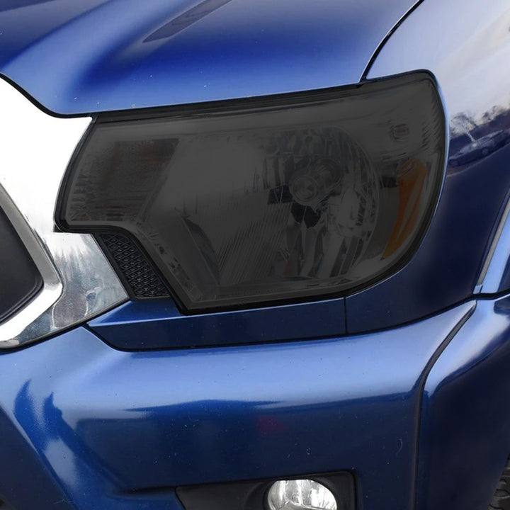Fog Head Light Precut Smoked Vinyl Tint Kit Film Overlay Film Fits Toyota Tacoma 2012 - 2015 - Bogar Tech Designs