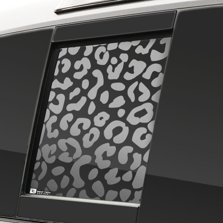 Precut Rear Middle Window and Side Window Leopard Cow Print Vinyl Decal Fits Toyota Tacoma 2016 - 2023 - Bogar Tech Designs