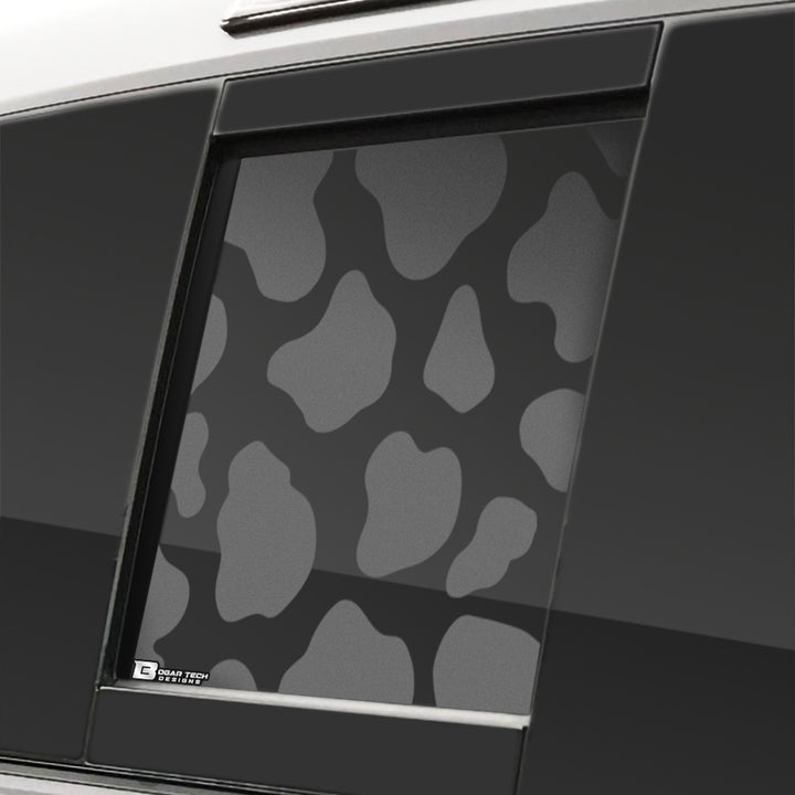 Precut Rear Middle Window and Side Window Leopard Cow Print Vinyl Decal Fits Toyota Tacoma 2016 - 2023 - Bogar Tech Designs