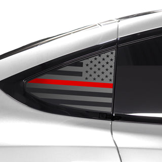 Buy thin-red-line Quarter Window American Flag Vinyl Decal Stickers Fits Tesla Model X