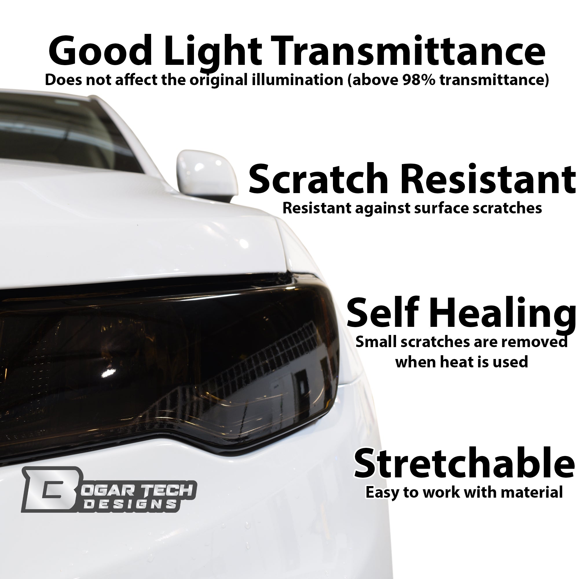 Precut Complete Head Light Tail Light Tint Film Kit Fits Honda Accord 2018 - 2022 - Bogar Tech Designs