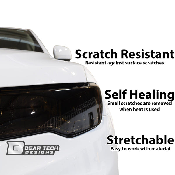 Full Headlight Taillight Precut Smoked PPF Tint Kit Film Overlay Fits Toyota Highlander 2020+