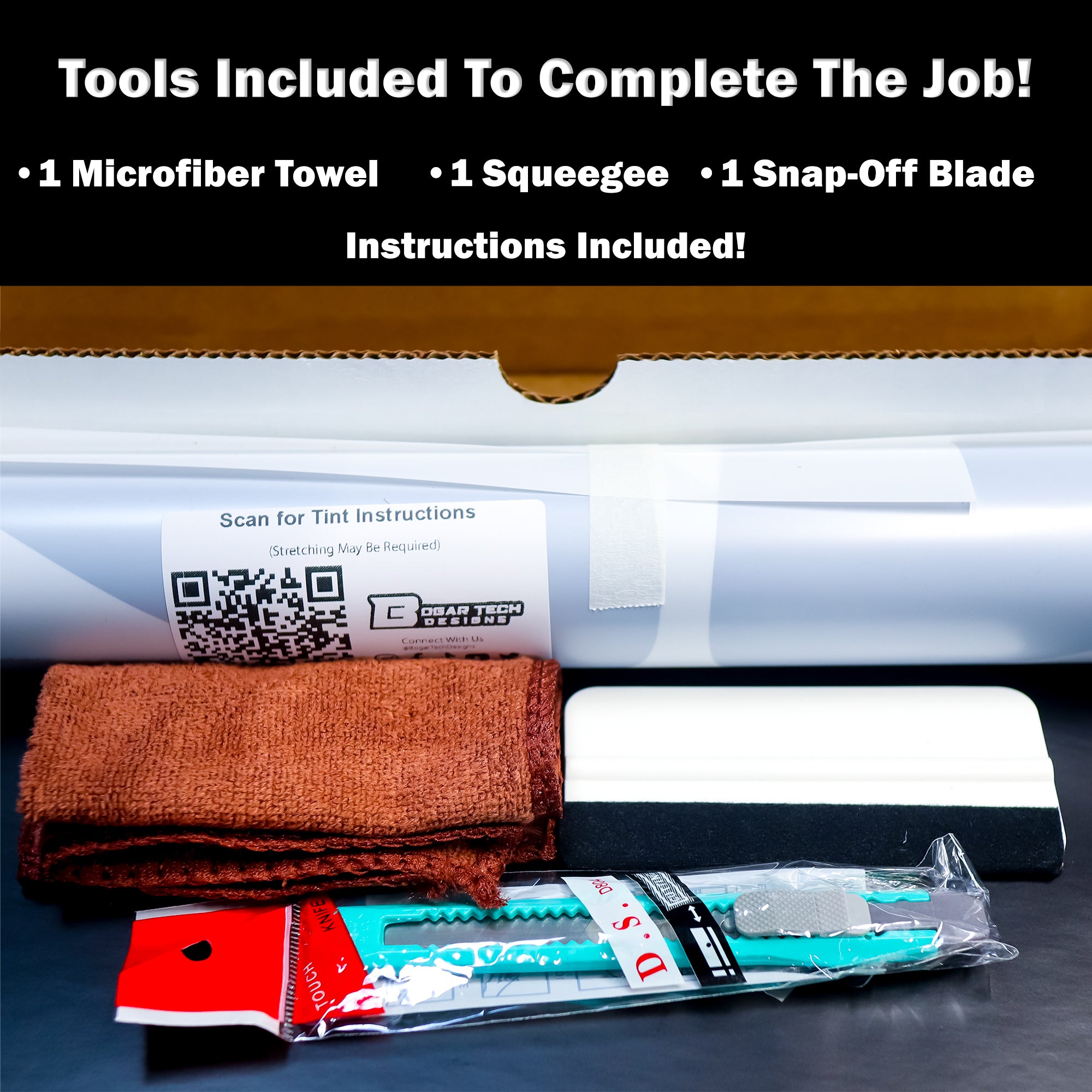 Complete Full Headlight Taillight Precut Overlay Tint Kit with Tools Fits Toyota Camry 2018 - 2024 - Bogar Tech Designs