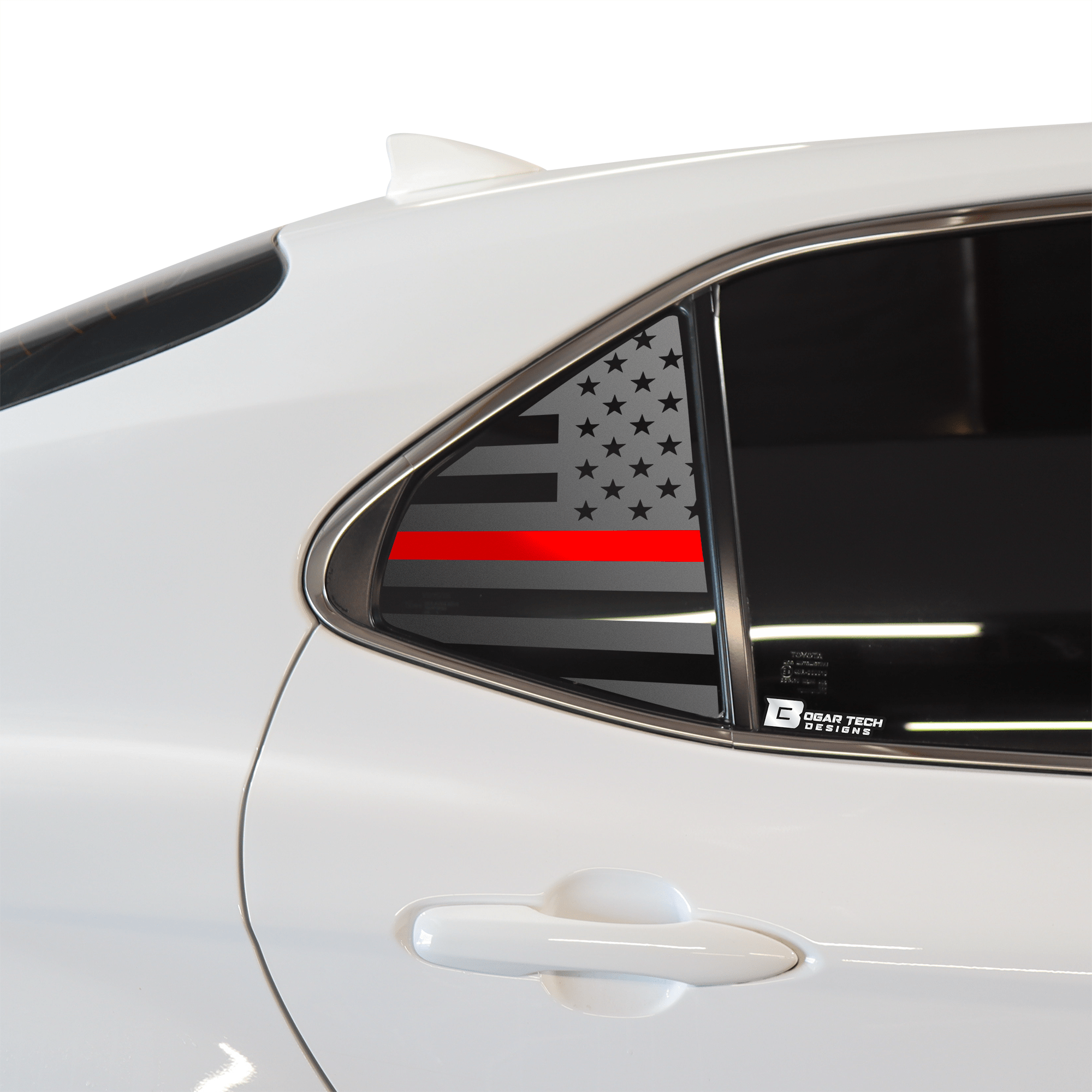 American Flag Rear Side Quarter Window Precut Decal Stickers Fits Toyota Camry 2018 - 2024 - Bogar Tech Designs