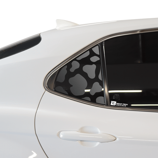 Cow Leopard Print Animal Decal Rear Side Quarter Window Precut Fits Toyota Camry 2018-2024