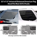 Universal Fit American Flag 3rd Quarter Window Decal Stickers Compatible with Most SUV'S and Trucks - Tint, Paint Protection, Decals & Accessories for your Vehicle online - Bogar Tech Designs