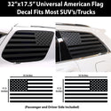 Universal Fit American Flag 3rd Quarter Window Decal Stickers Compatible with Most SUV'S and Trucks - Tint, Paint Protection, Decals & Accessories for your Vehicle online - Bogar Tech Designs