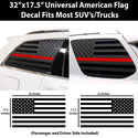 Universal Fit American Flag 3rd Quarter Window Decal Stickers Compatible with Most SUV'S and Trucks - Tint, Paint Protection, Decals & Accessories for your Vehicle online - Bogar Tech Designs