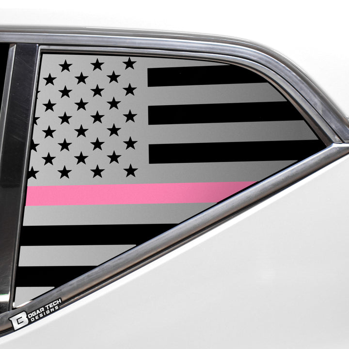 Quarter Window American Flag Vinyl Decal Stickers Fits Volvo XC40 2019 - 2023 - Bogar Tech Designs