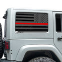 American Flag Window Vinyl Decal Fits 4 Door Jeep Wrangler JKU 2007-2018 - Tint, Paint Protection, Decals & Accessories for your Vehicle online - Bogar Tech Designs