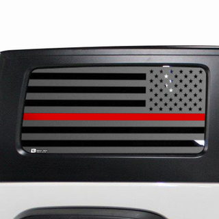 Precut American Flag Rear Side Quarter Window Decal Stickers Fits 2 Door Jeep Wrangler JK 2007-2017 - Tint, Paint Protection, Decals & Accessories for your Vehicle online - Bogar Tech Designs