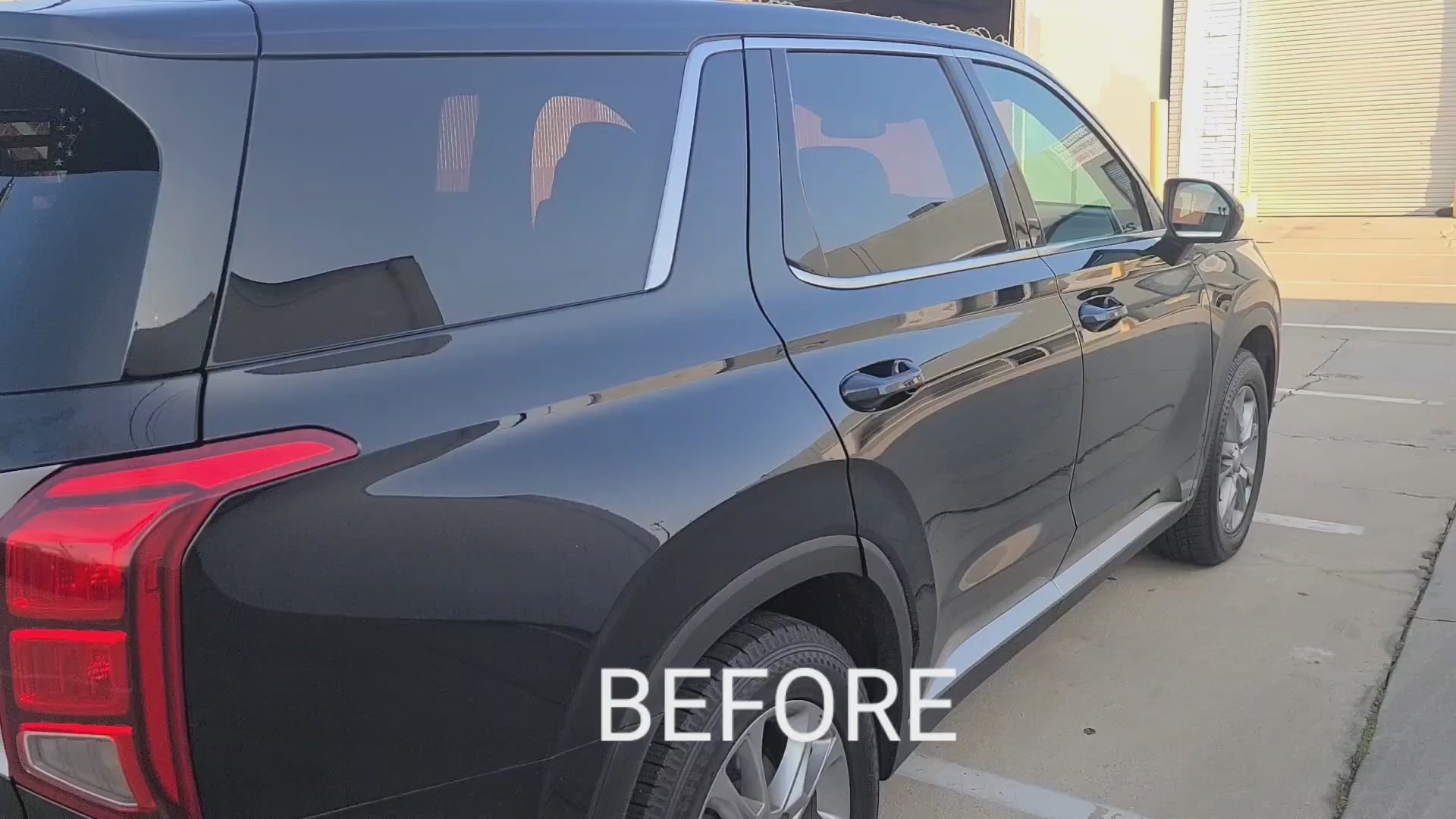 Hyundai Palisade 2020-2025 Blackout Chrome Delete Kit – Precut Side Winow Trim Skirt Gloss Black Vinyl Overlays